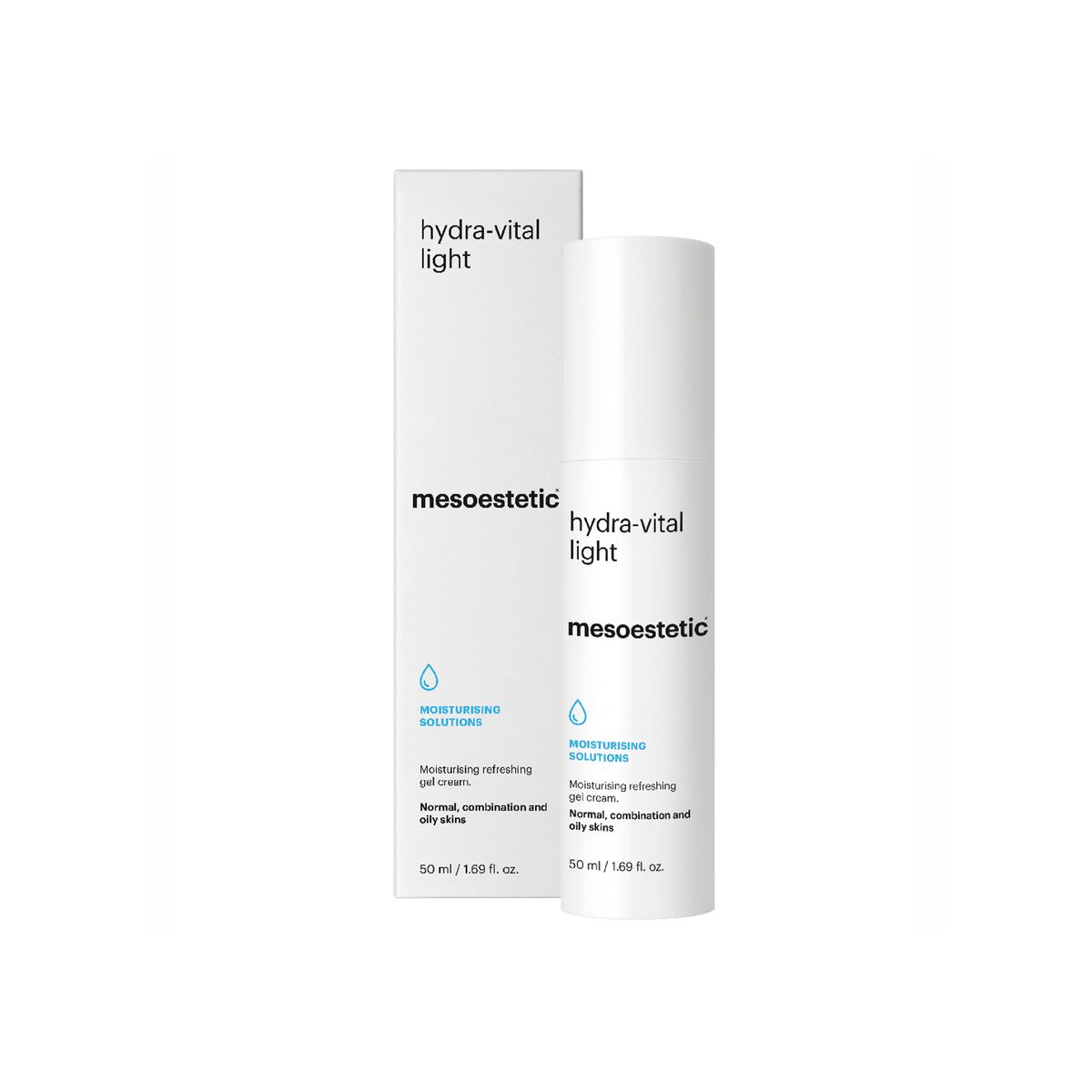 Mesoestetic Hydra-Vital Light - Forfriskende fugtighedscreme / Gelcreme til ansigt - 50 ml. - Velegnet til normal og fedtet hud