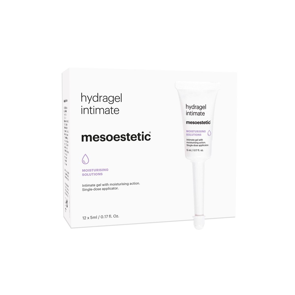 Mesoestetic Hydragel Intimate - Fugtgivende gel til kvinders intime område - 12 x 5 ml. - Fugtighedscreme / gel - Forbedre elasticitet & fleksibilitet