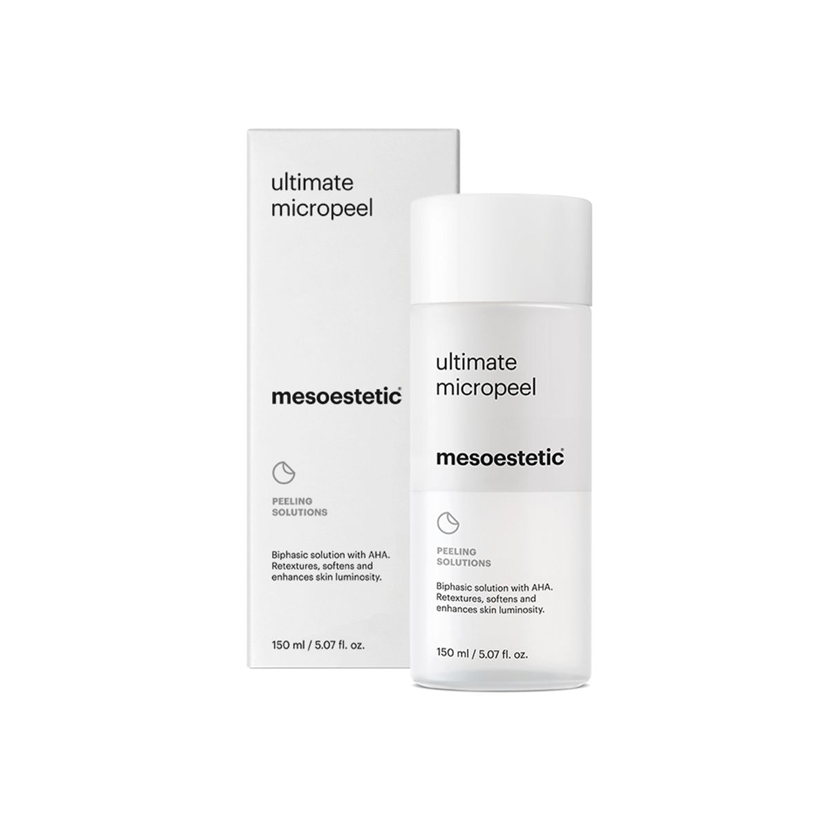 Mesoestetic Ultimate Micropeel - Mikro-ekspolierende behandling mod akne - 150 ml. - Fjerner døde hudceller - Effektiv mod akne og uren hud