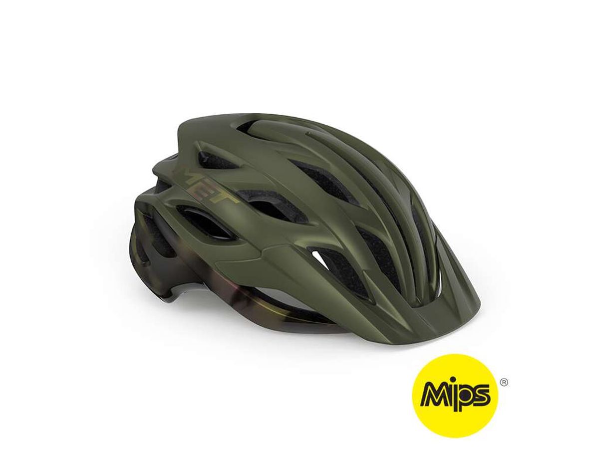 MET Veleno Mips - MTB Cykelhjelm - Mat Oliven Grøn - Str. 56-58 cm