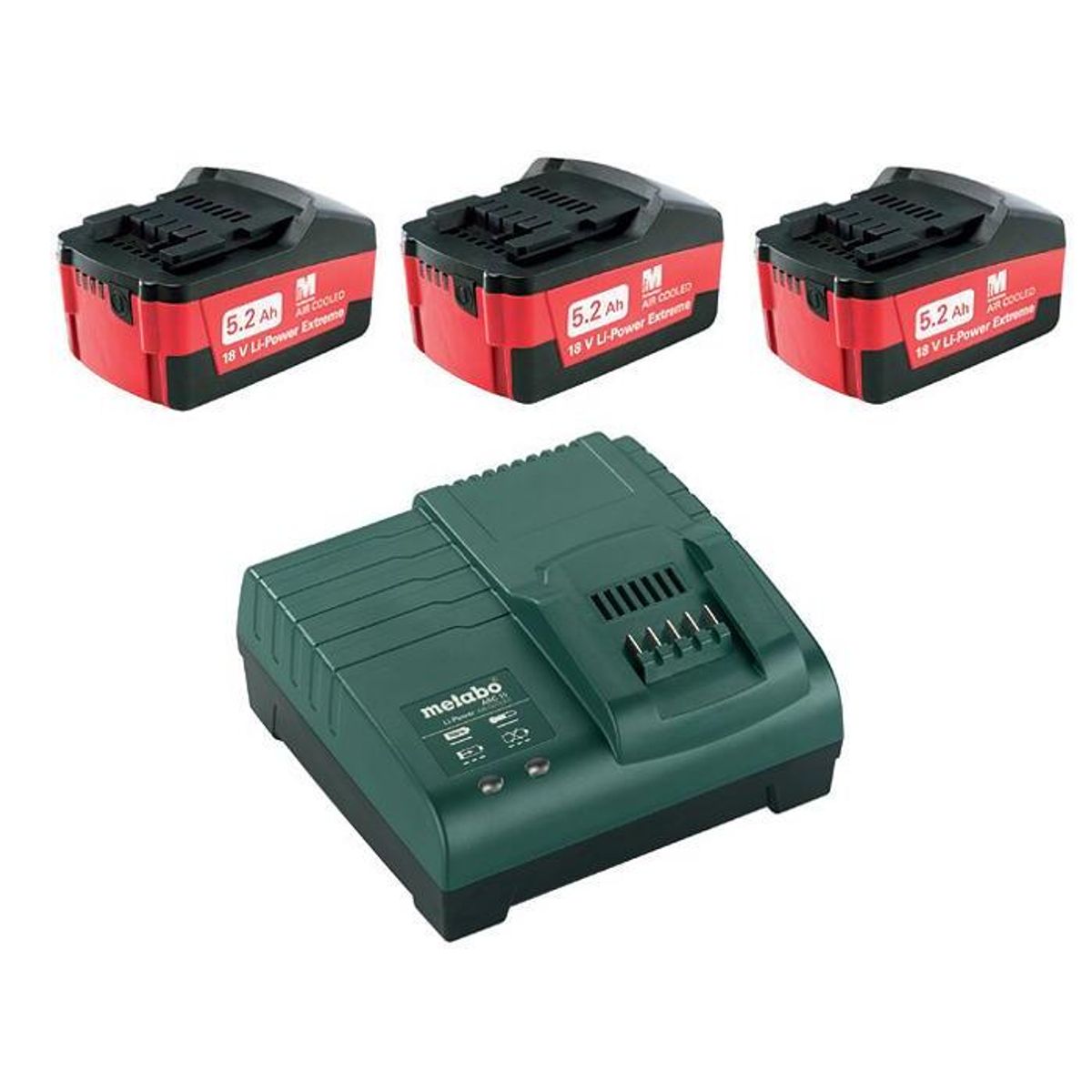 Metabo Batteri Basis-Sæt (5.2 Ah 18V) + Oplader