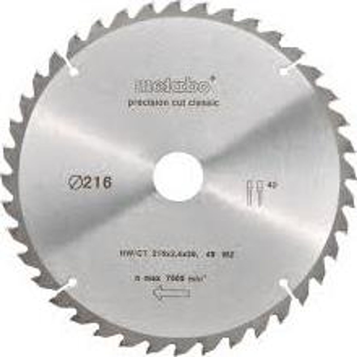 Metabo Rundsavsklinge Classic HW/CT (216 x 2,4 x 30mm)