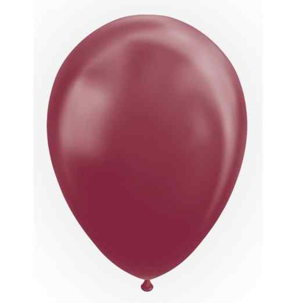 Metallic 12" / 30 cm - 25 stk. Burgundy - Ensfarvede latexballoner