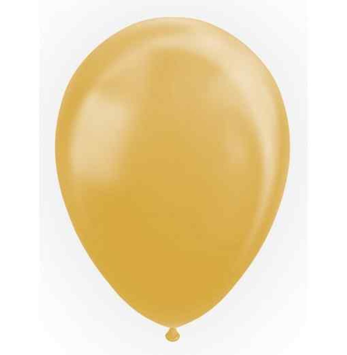 Metallic 12" / 30 cm - 25 stk. Guld - Ensfarvede latexballoner