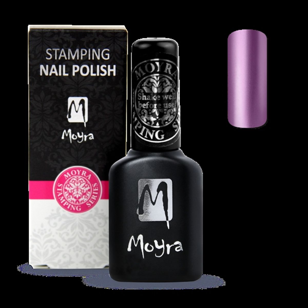 Metallisk Lilla Smart Polish, Langsom tørrende stamping neglelak, SPS15, Moyra