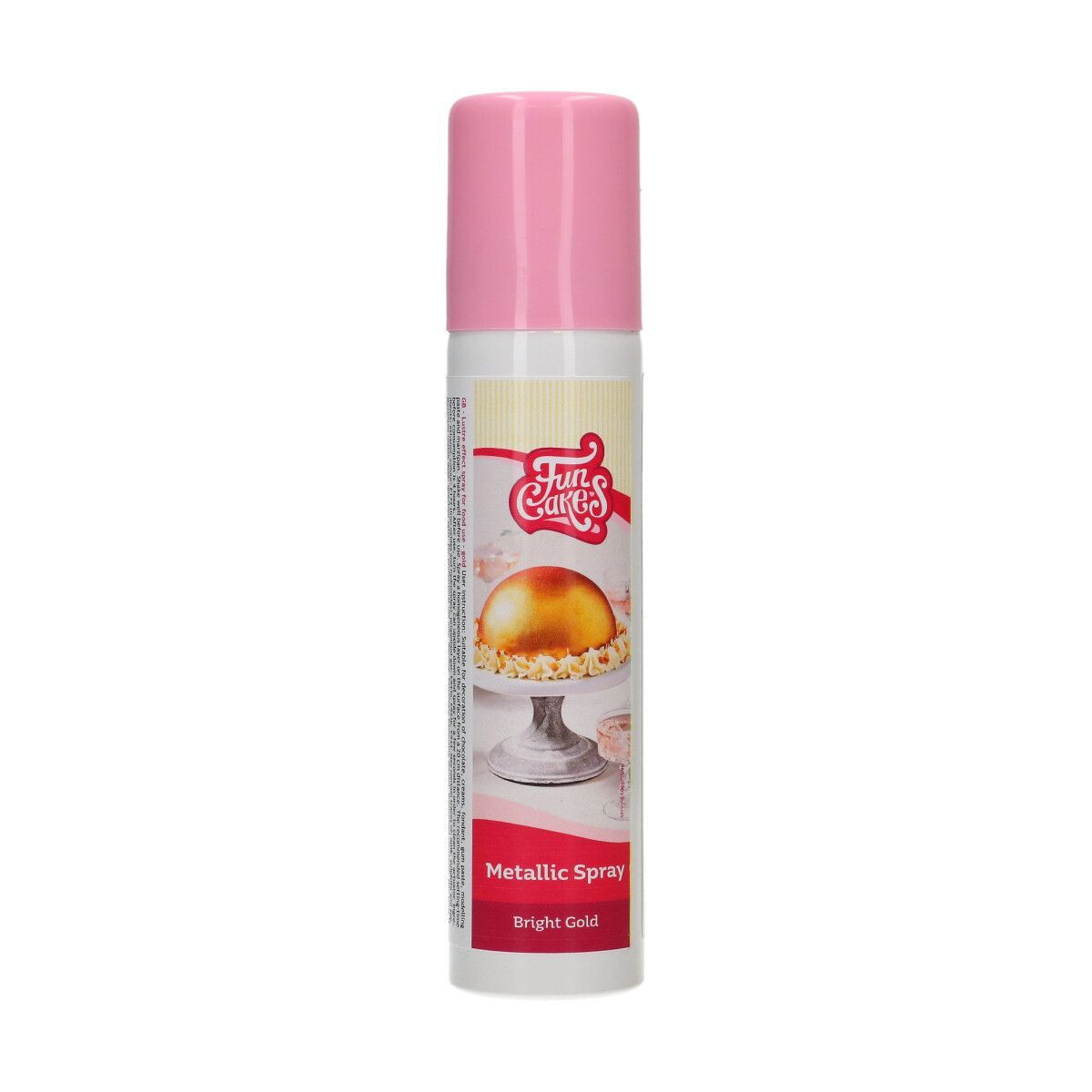 Metallisk Spray Bright Gold 100 ml - FunCakes