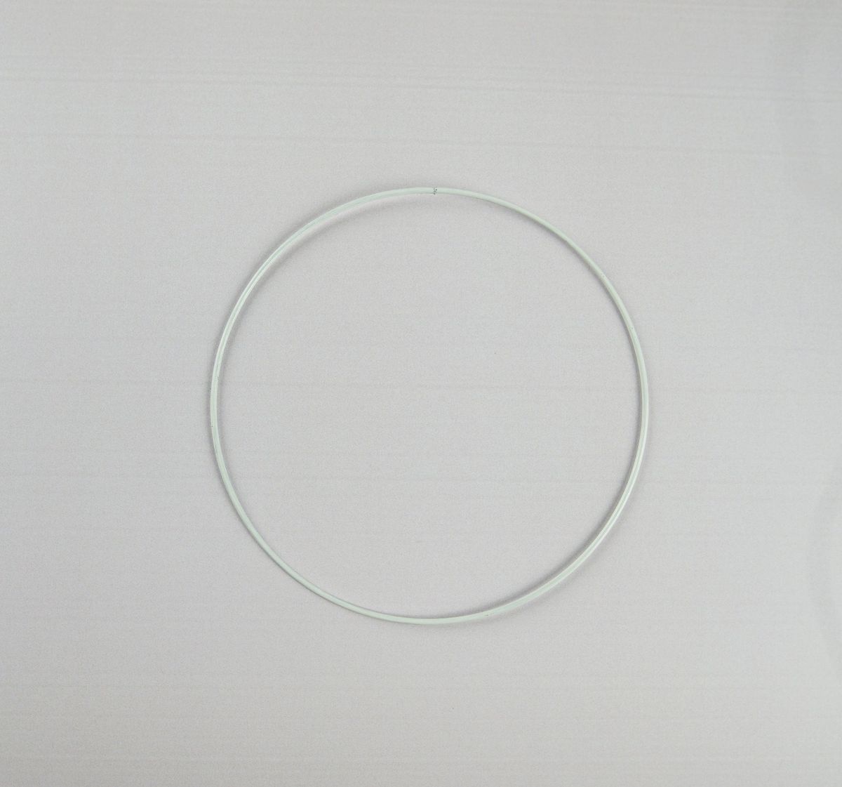 Metalring - hvid - 15 cm