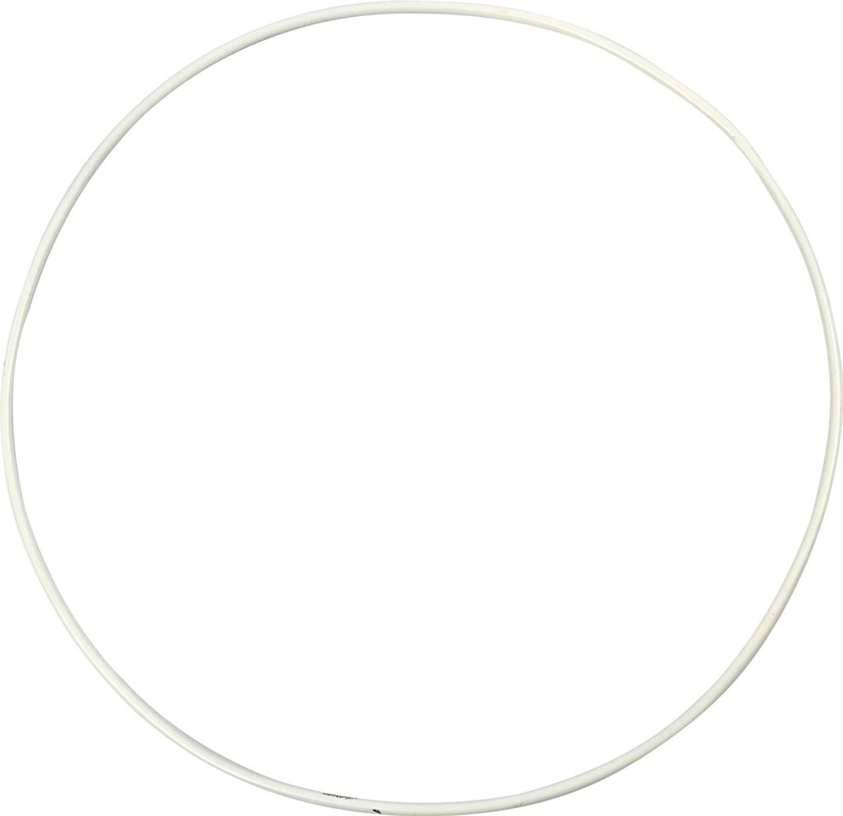 Metalring - ø 20 Cm - Tykkelse 3 Mm - Hvid - 5 Stk.