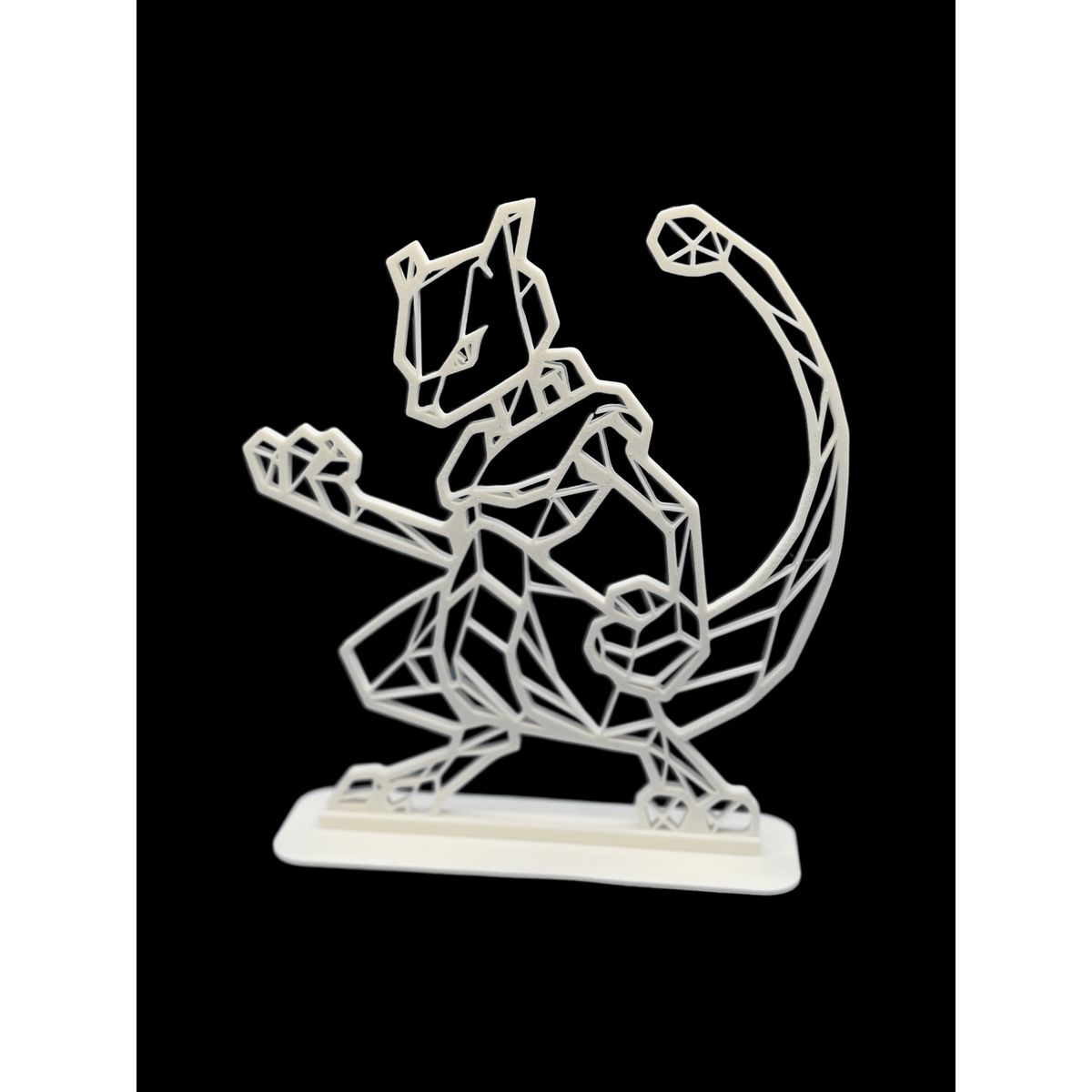 Mewtwo Line Art Figur