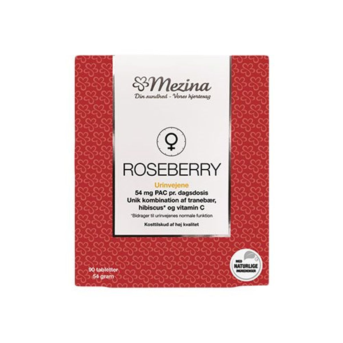 Mezina Roseberry 90 tabletter