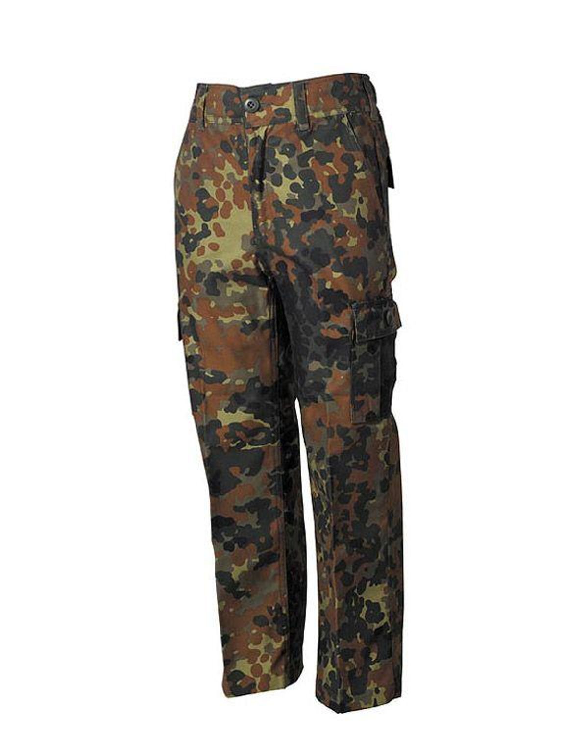 MFH Camouflage Militær Bukser Flecktarn