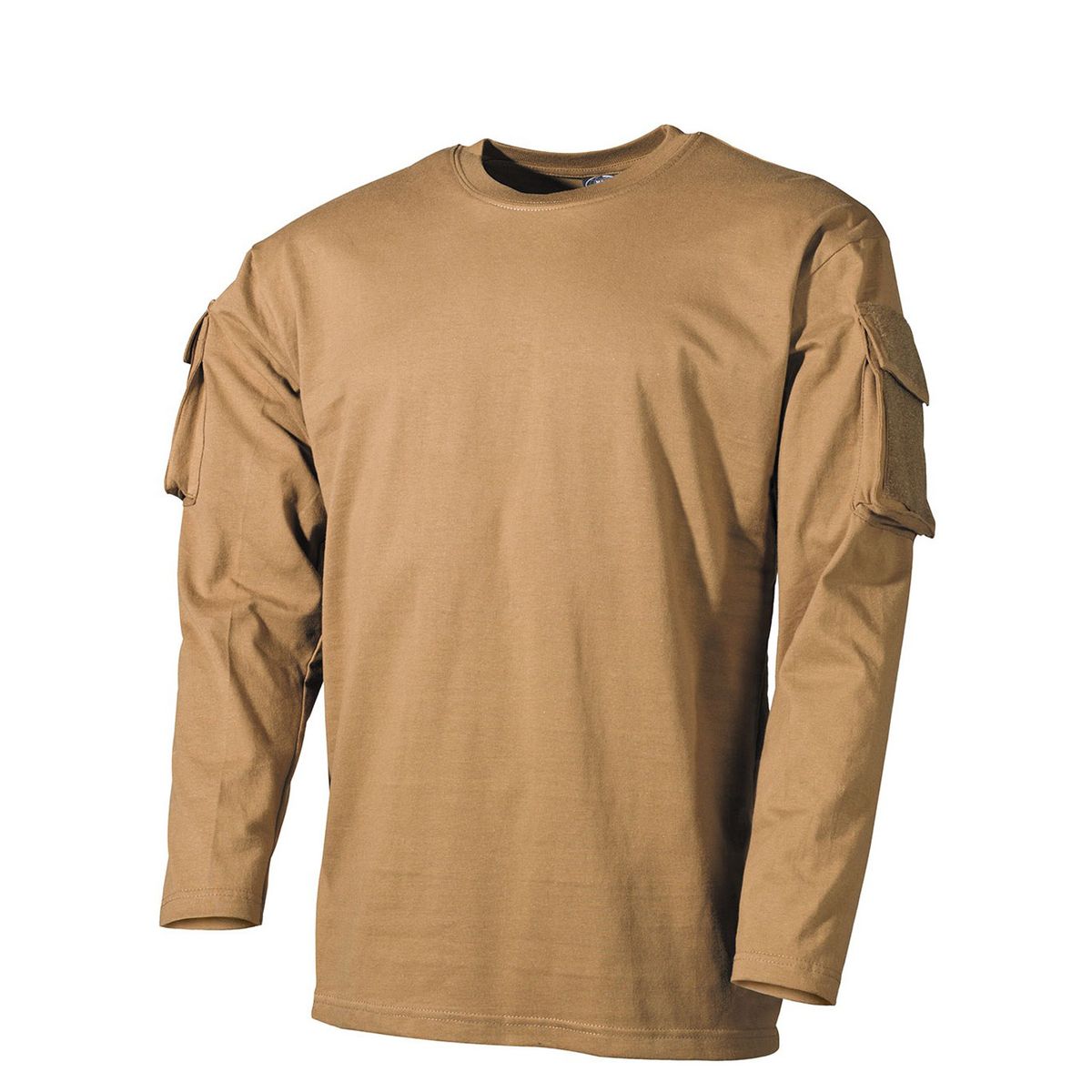 MFH Langærmet Cargo T-Shirt Coyote