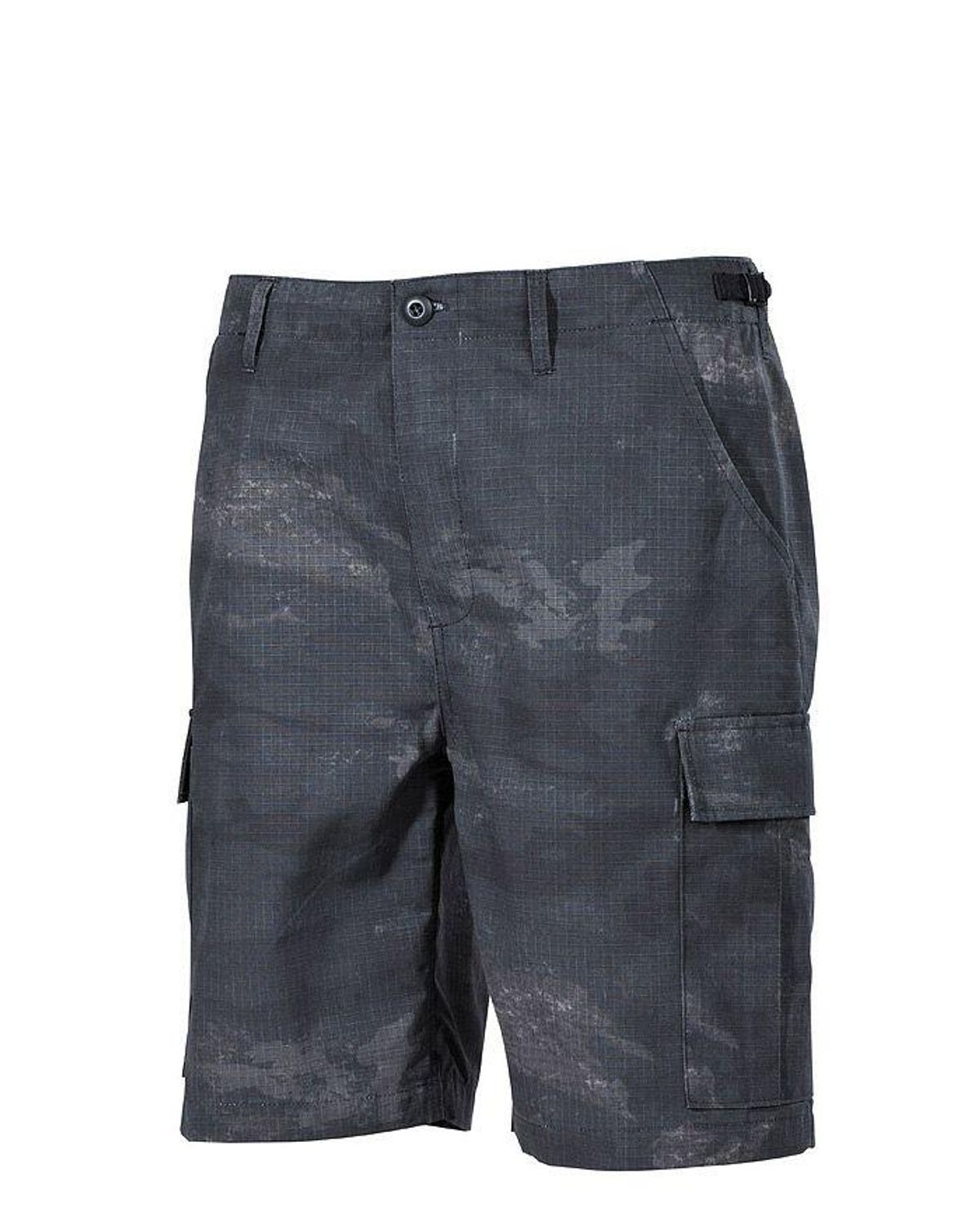 MFH US BDU Ripstop Shorts Ripstop HDT-camo Mørk Grå