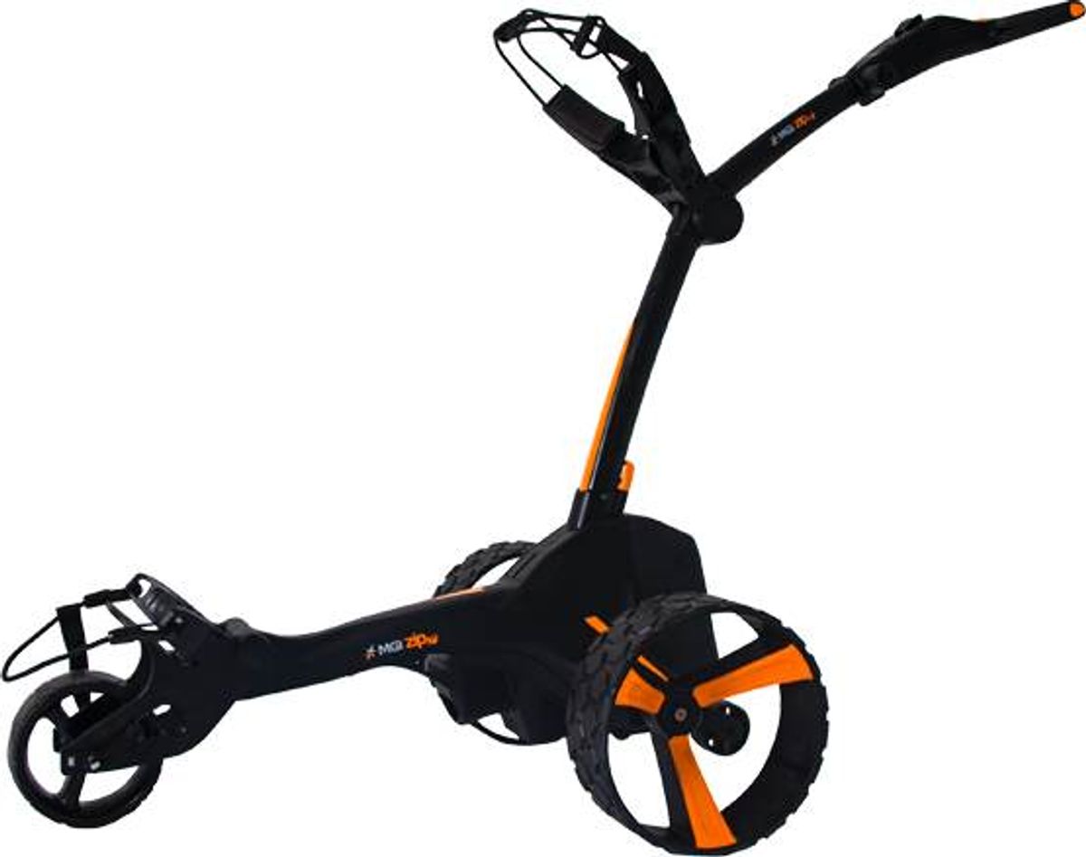 MGI Zip X4 Special Edition (2025) Elektrisk golfvogn - Black/Orange - 250Wh, 24v (27 Huller)