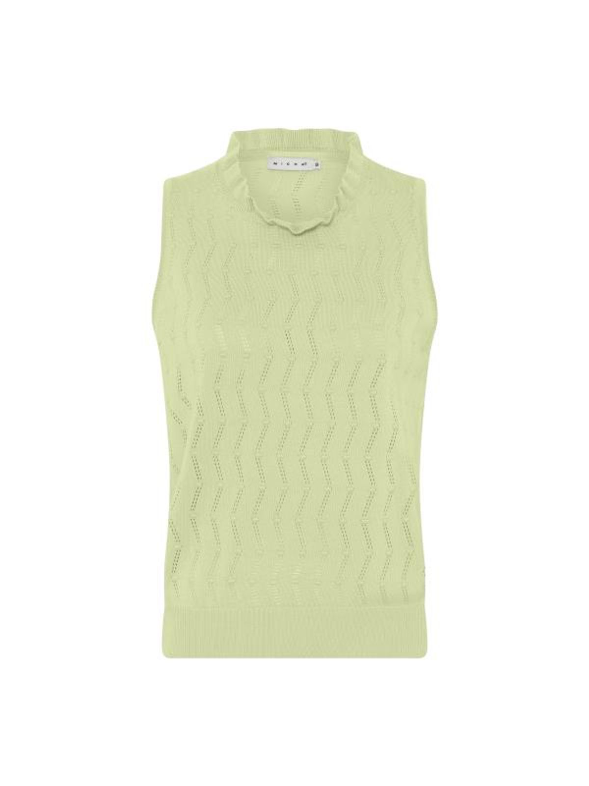 Micha Vest - Strikket Lime