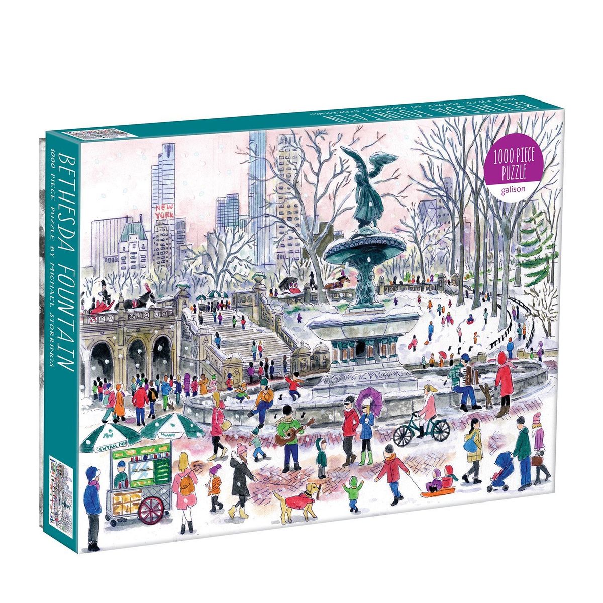 Michael Storrings Bethesda Fountain - 1000 brikker