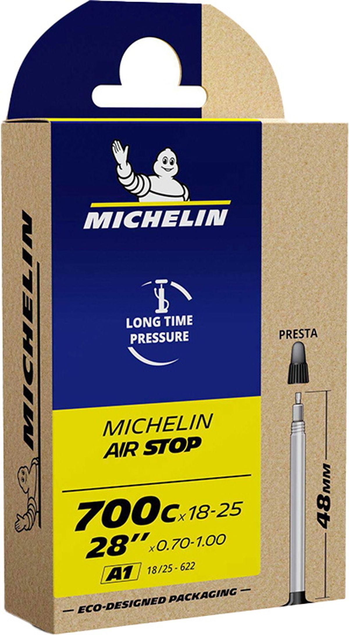 Michelin Airstop Tube 700x18-25c - Presta 48mm