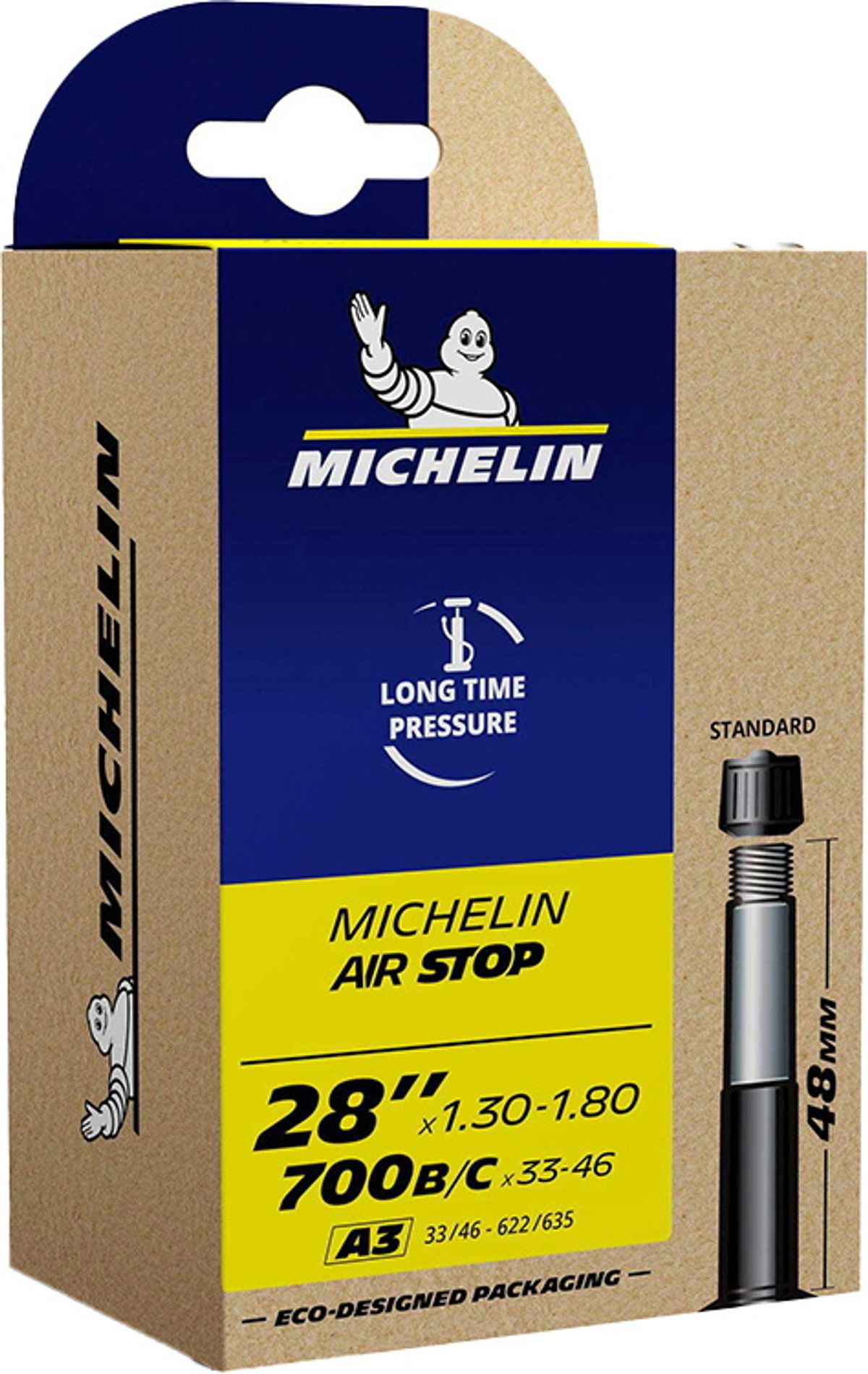 Michelin Airstop Tube 700x33-46c - Schrader 48mm