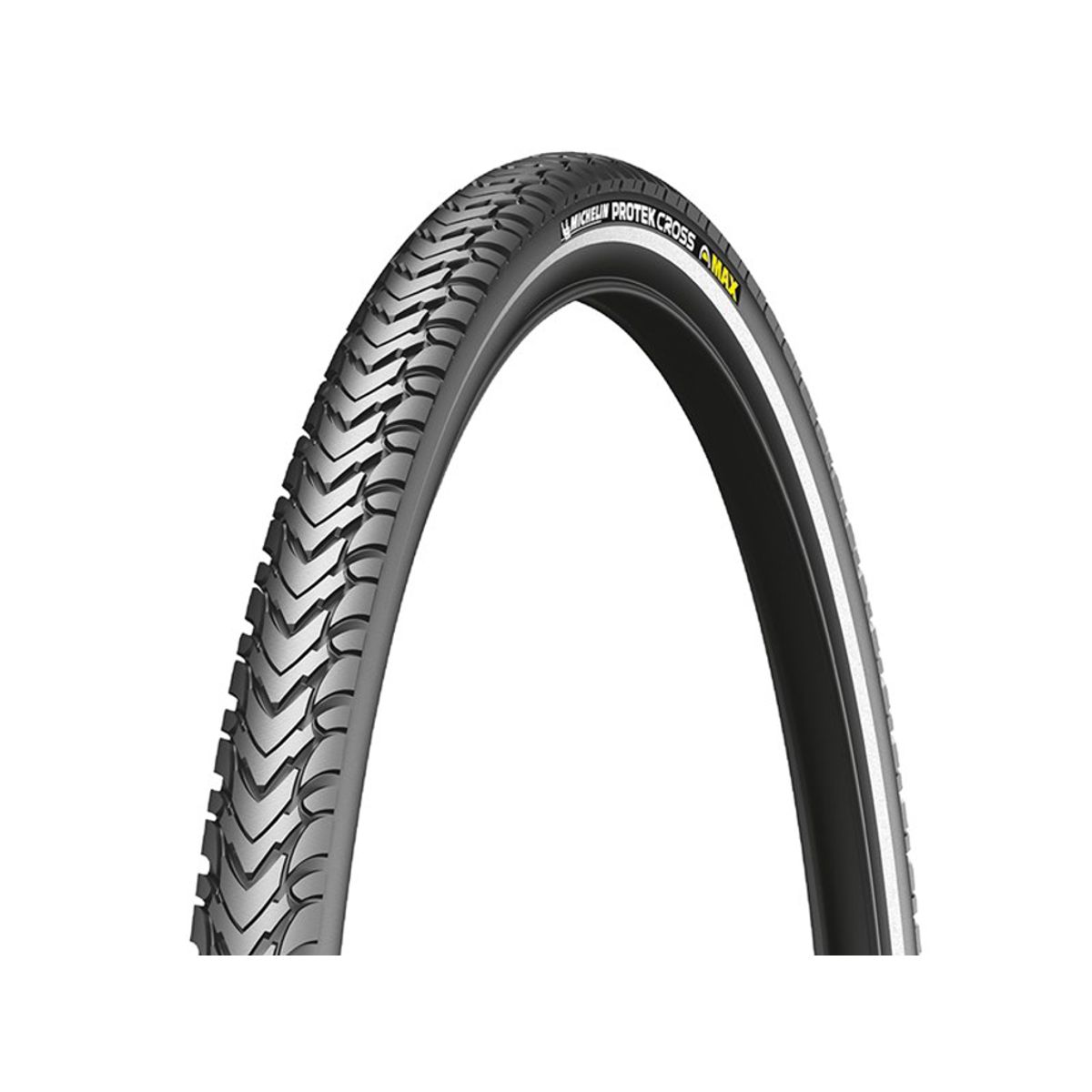 Michelin Protek Cross Max - Urban tråddæk - 700x35c (37-622) - Sort med refleks