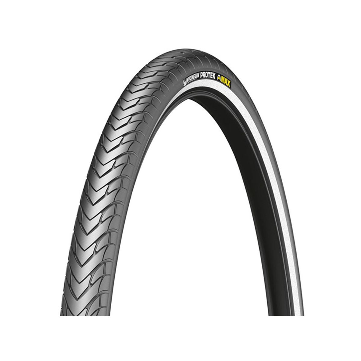 Michelin Protek Max - City tråddæk - 700x38c (40-622) - Sort med refleks