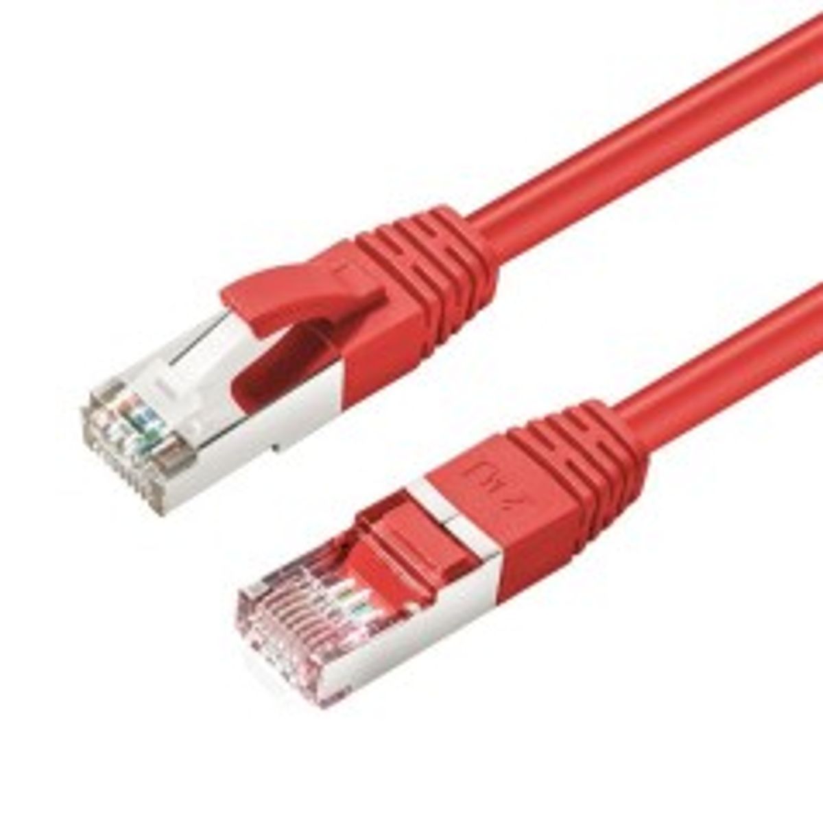 MicroConnect CAT6A S/FTP 0.25m Red LSZH