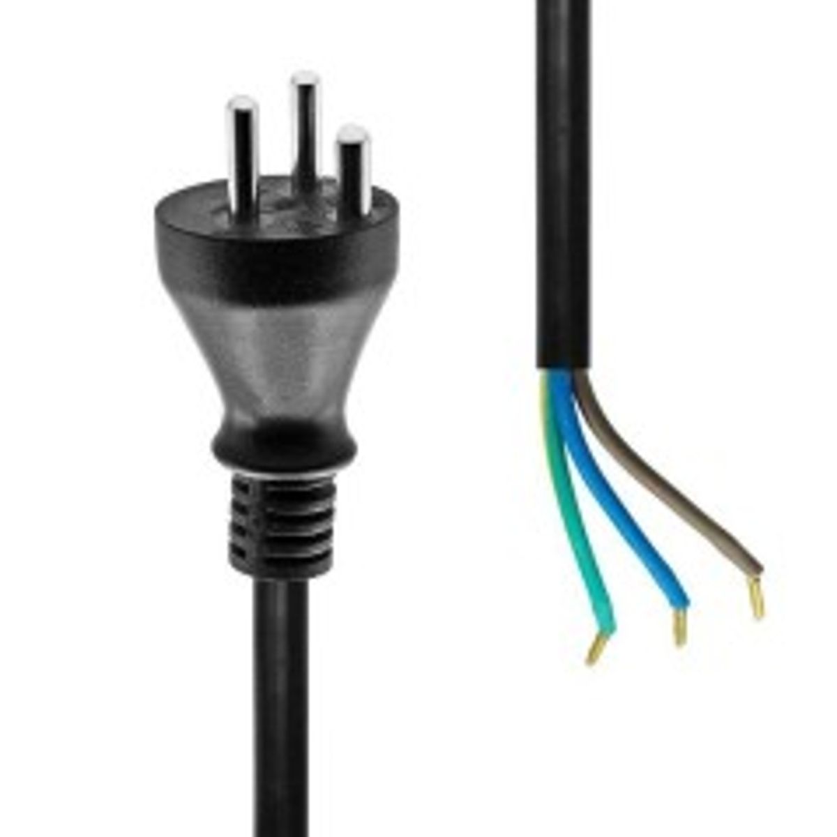 MicroConnect Type K Open End power cord