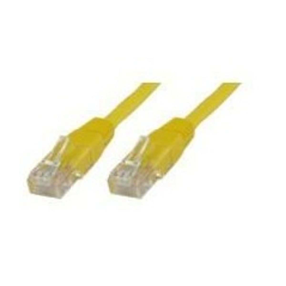 MicroConnect U/UTP CAT5e 0.5M Yellow PVC