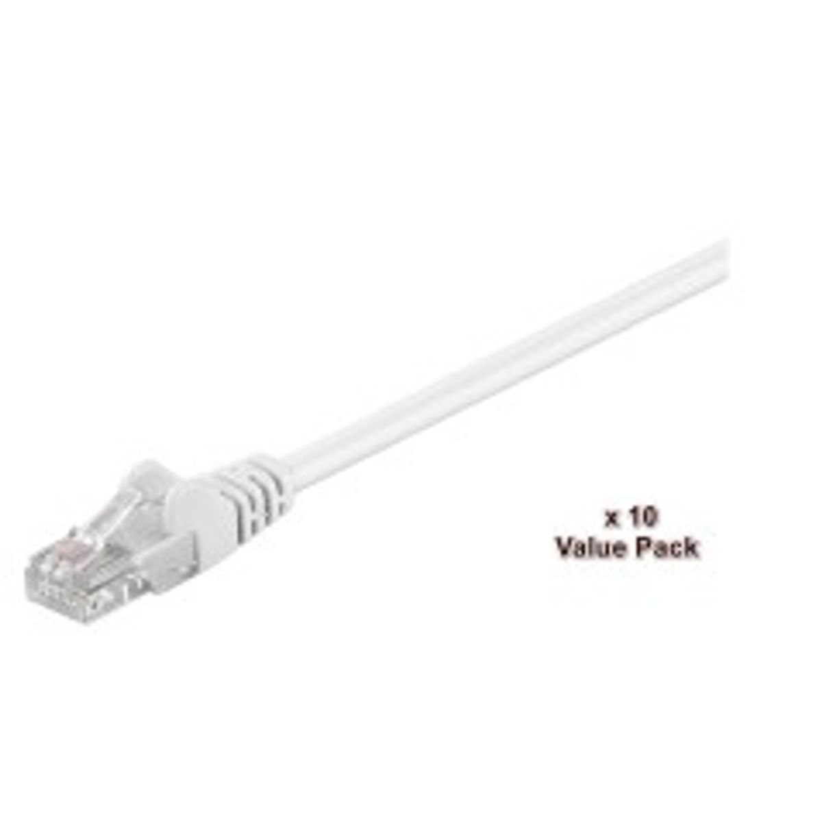 MicroConnect U/UTP CAT5e 2m White 10 Pack