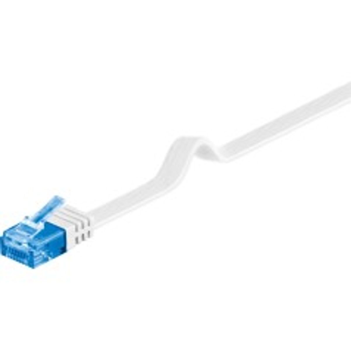 MicroConnect U/UTP CAT6A 5M White Flat