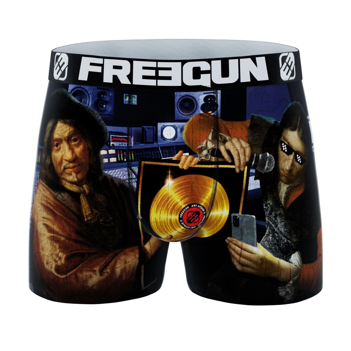 Microfiber Boxershorts - Deko Art Record - Freegun