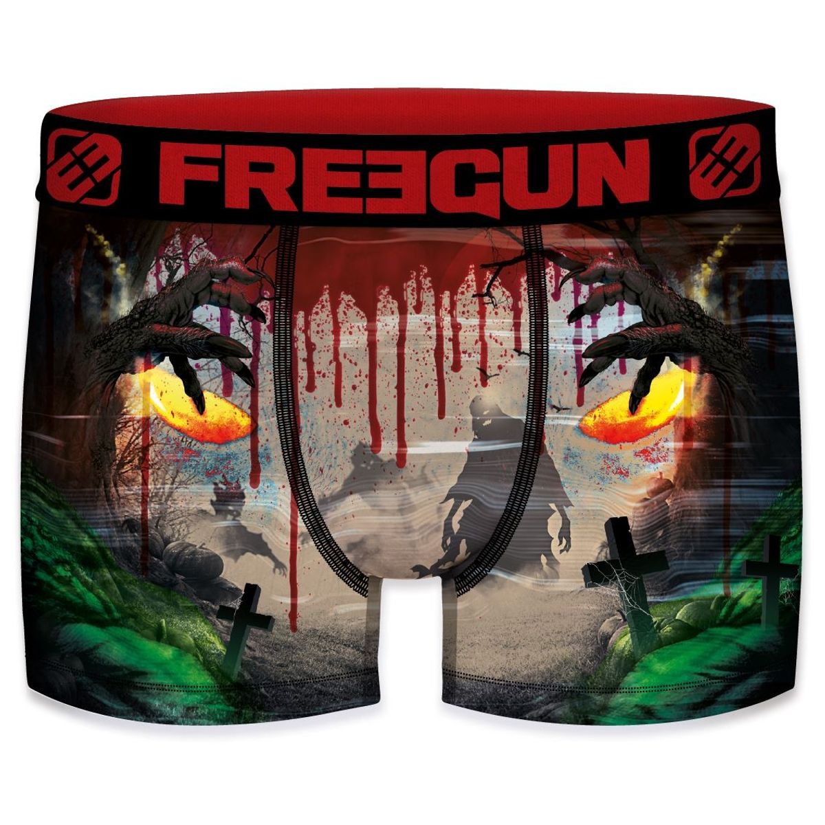 Microfiber Boxershorts - Halloween Zombie - Freegun