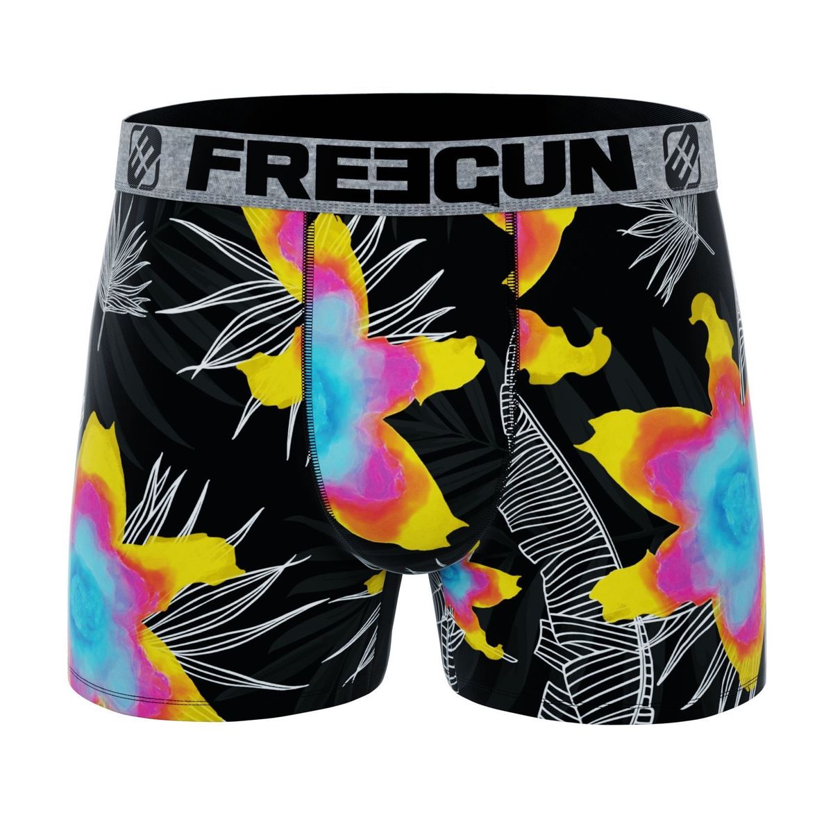 Microfiber Boxershorts - Rainbow Flower - Freegun