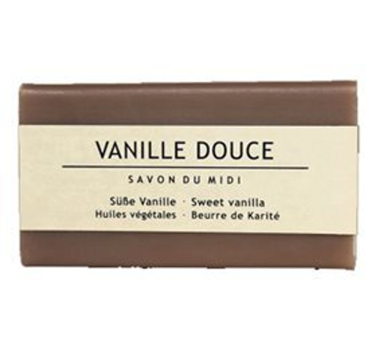 Midi sæbe Sød Vanilje med sheasmør Vegan Vanille Douce, 100g.