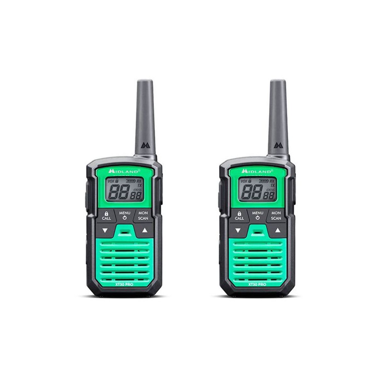 MIDLAND XT30 Pro Black/Green Walkie Talkie