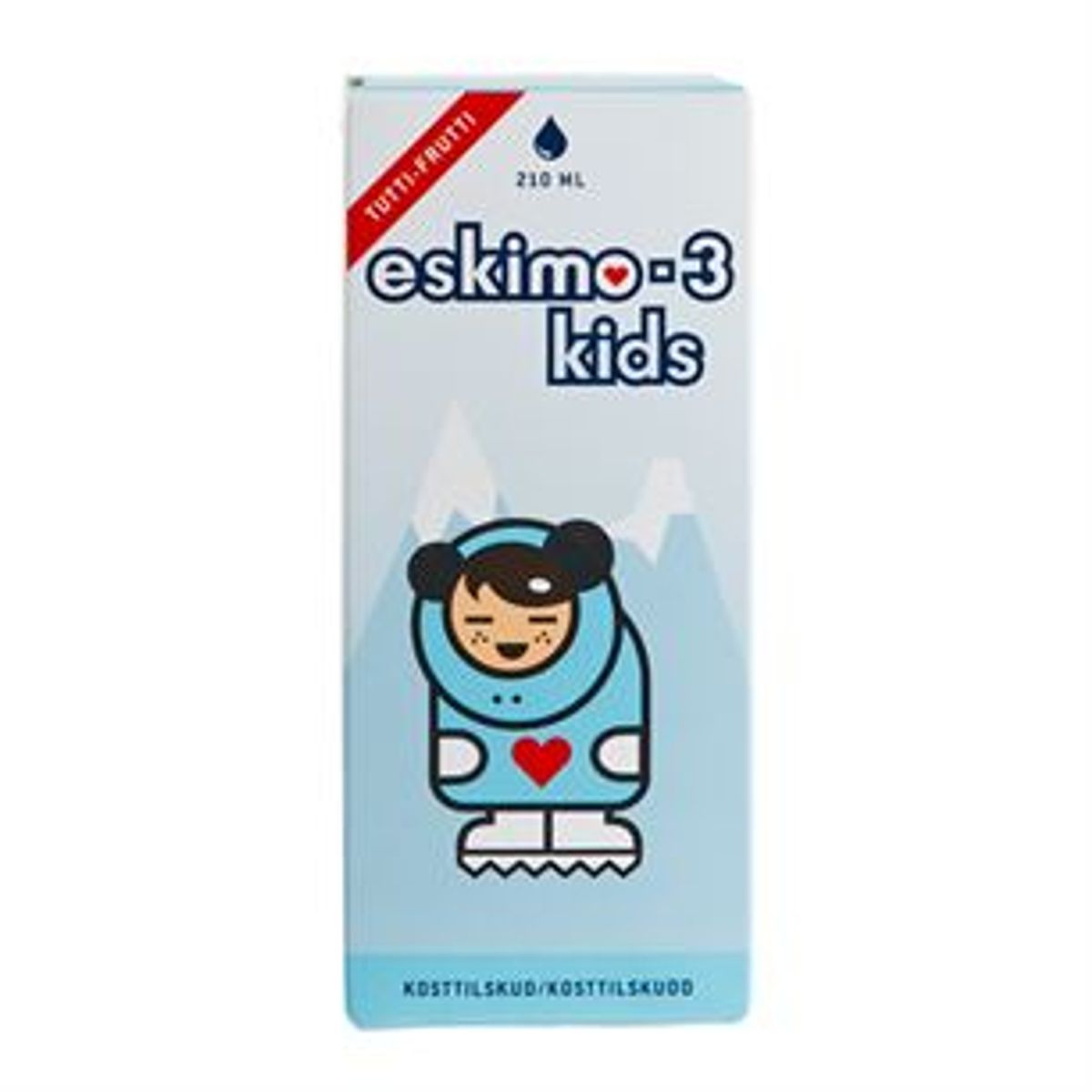 Midsona Eskio-3 Kids m. tutti frutti smag &bull; 210 ml.