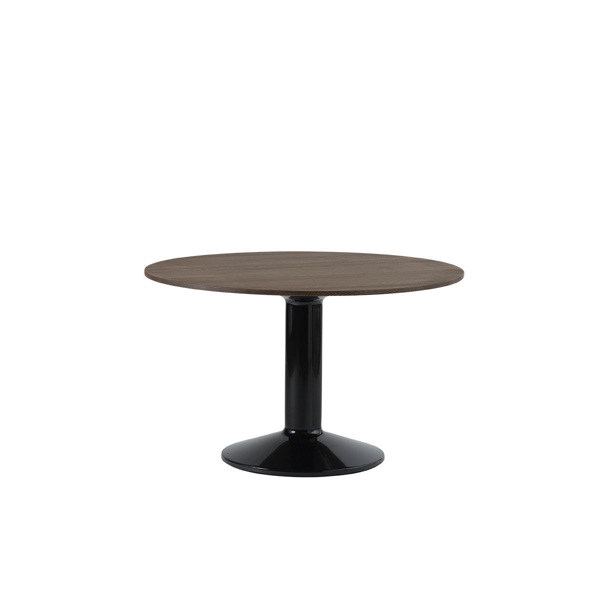 Midst Table Ø 120 cm, dark oiled oak fra Muuto (Dark Oiled Oak / Black)