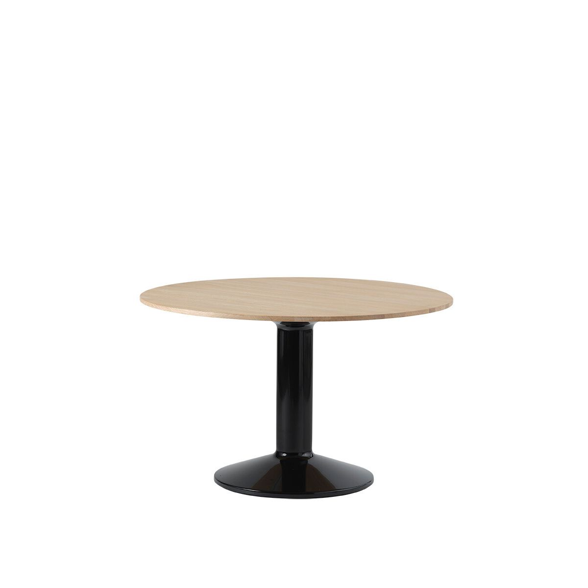 Midst Table Ø 120 cm, oiled oak fra Muuto (Oiled Oak / Black)