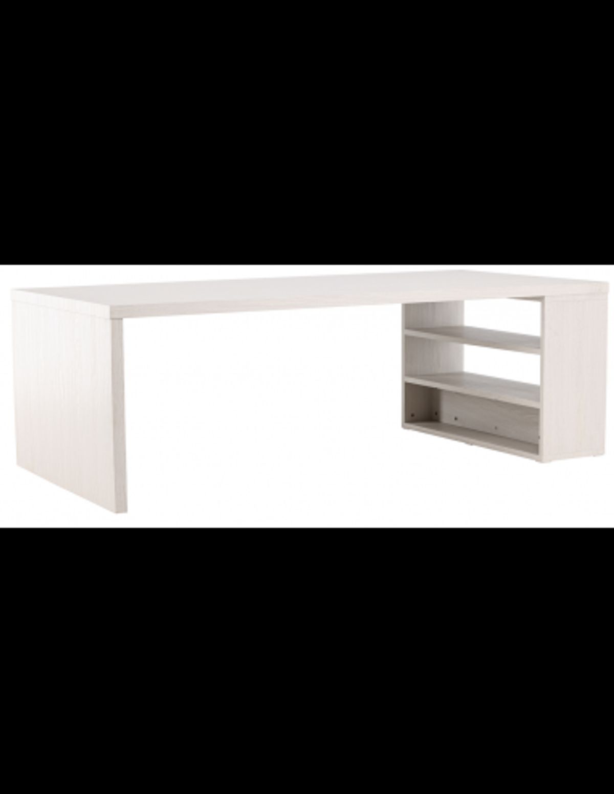 Mika spisebord i mdf H75 x B230 x D110 cm - Hvidtet