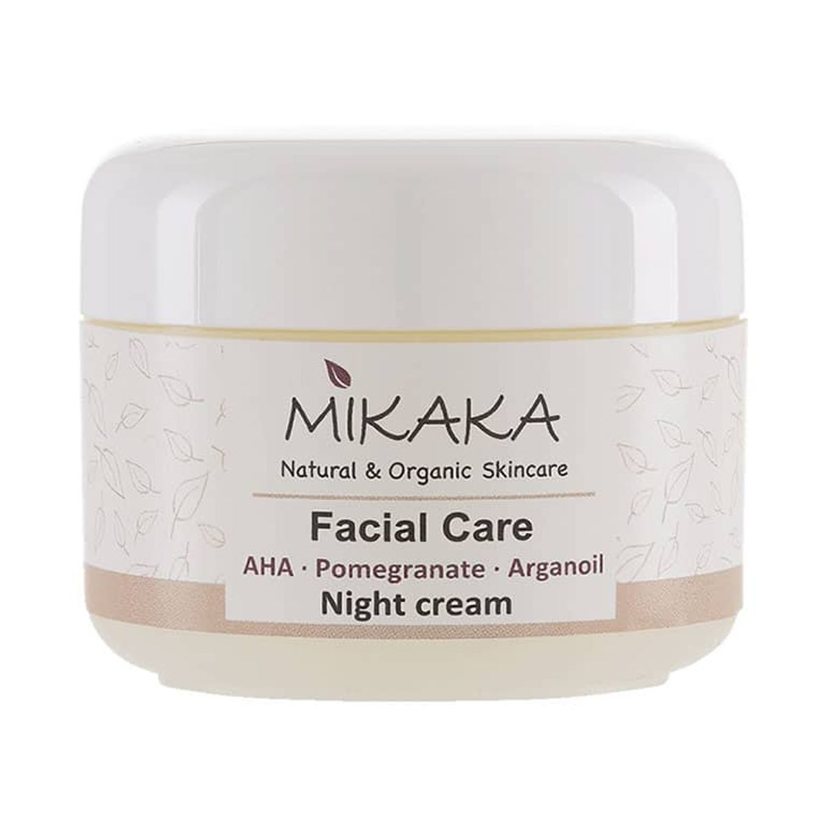 Mikaka Night Cream - AHA, Pomegranate & Argan, 50ml