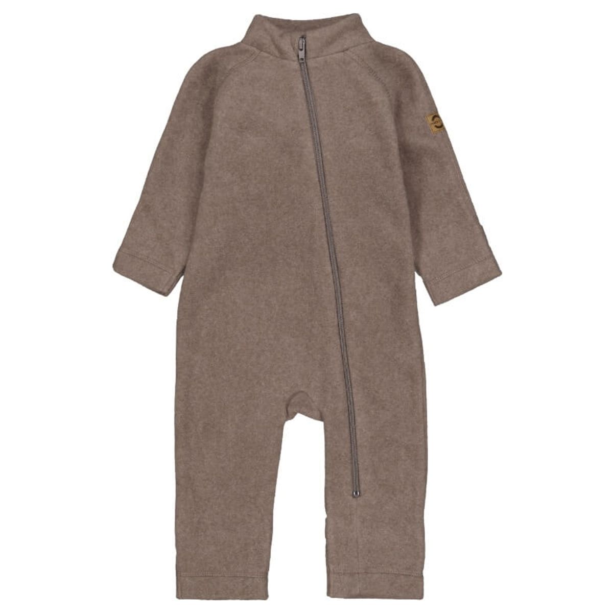 Mikk-Line - Cotton Fleece Baby Suit - Melange Denver - 56