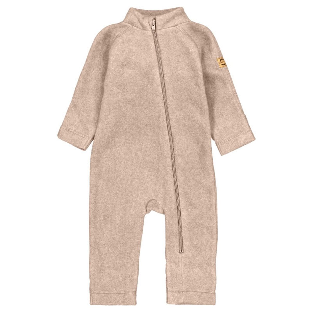 Mikk-Line - Cotton Fleece Baby Suit - Warm Taupe - 68