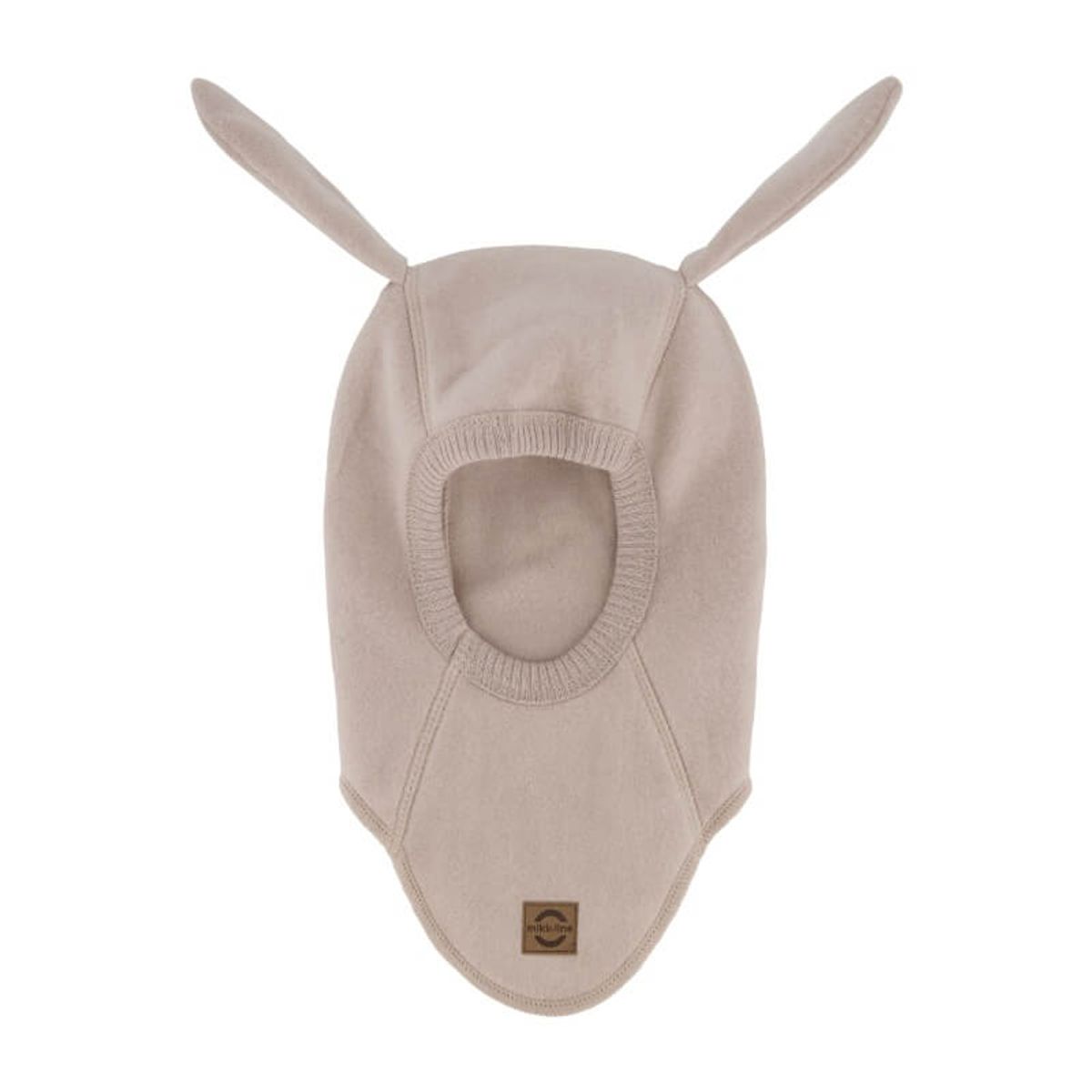 Mikk-Line - Cotton Fleece Fullface w Long Ears - Warm Taupe - 50/56