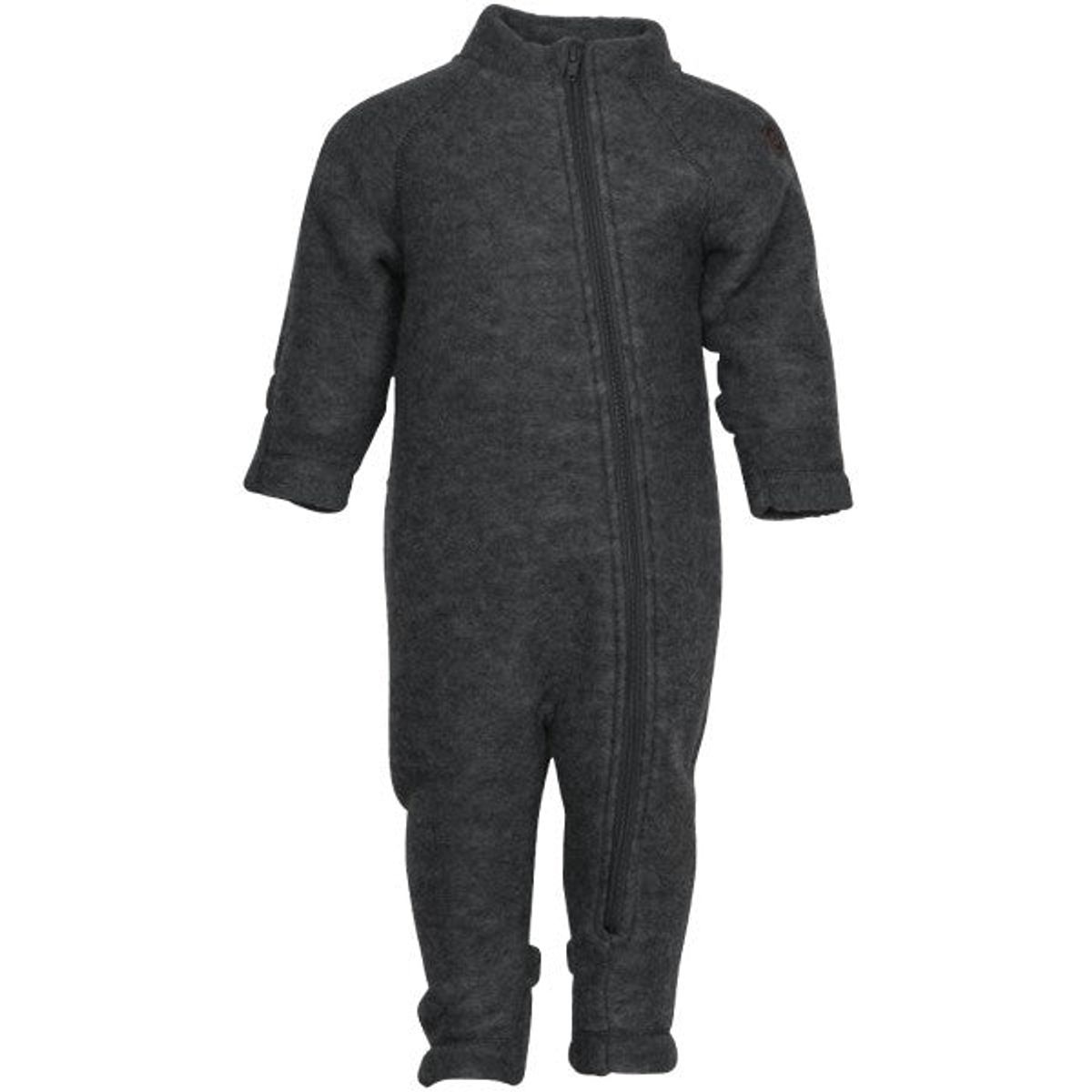 Mikk-Line - Køredragt Wool Baby Suit - Anthracite Melange - 56