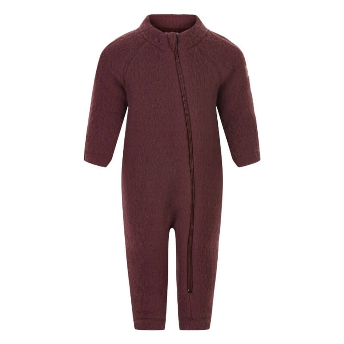 Mikk-Line - Køredragt Wool Baby Suit - Decadent Chocolate - 56