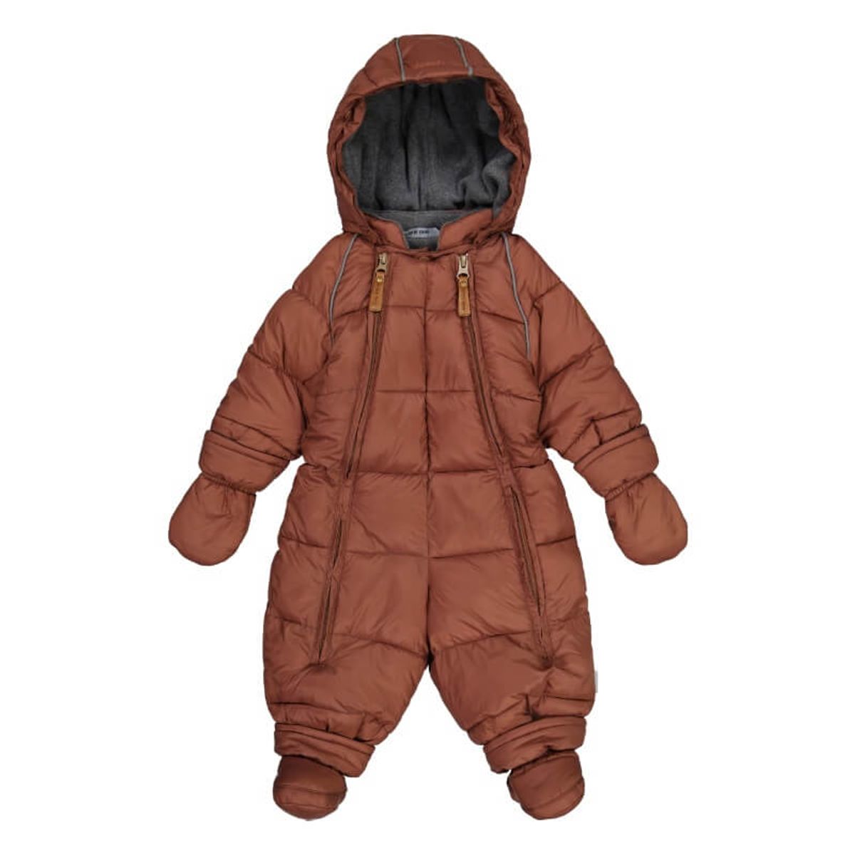 Mikk-Line - Puff Baby Suit w. Acc Rec Flyverdragt - Mink - 68