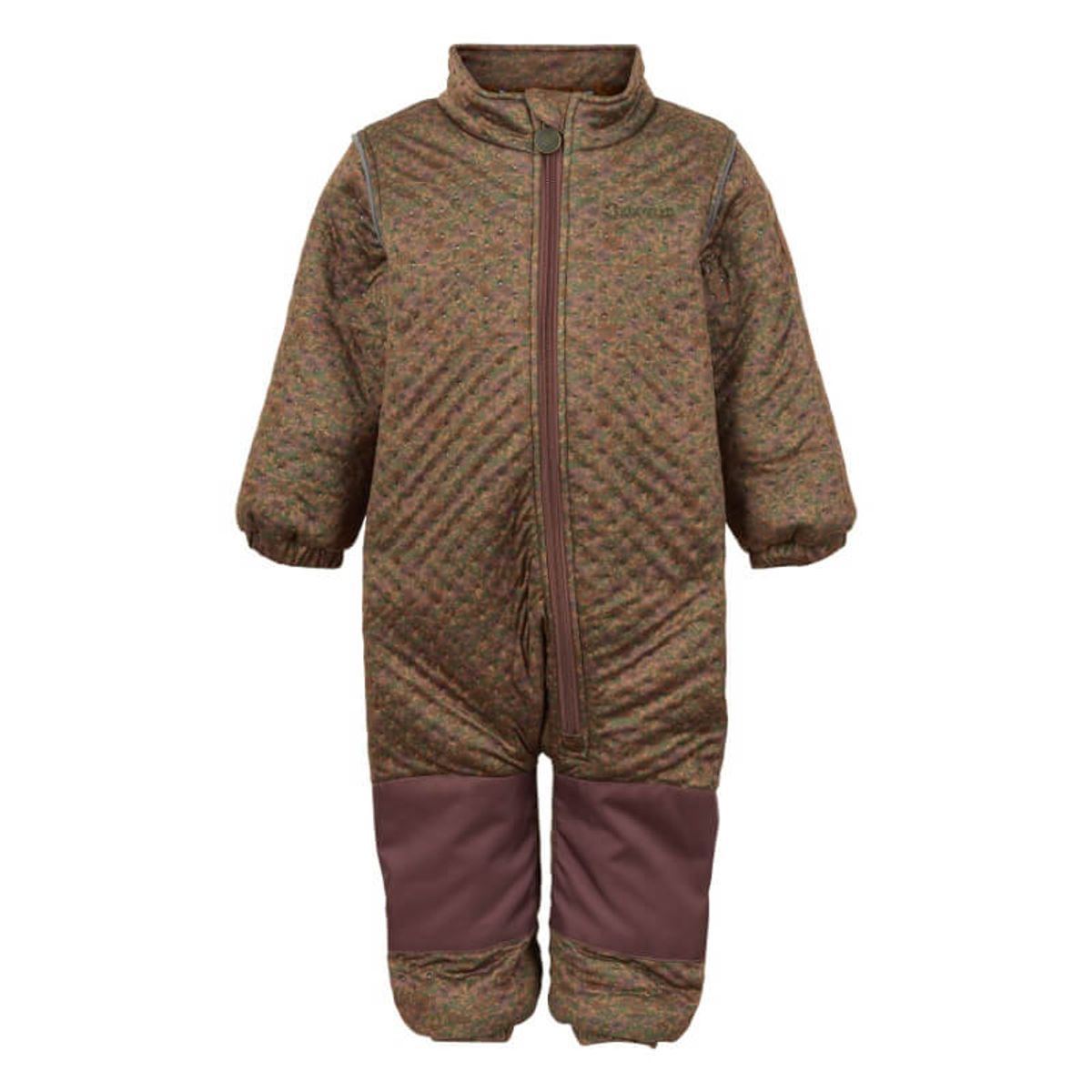 Mikk-Line - Termodragt Soft Thermal Recycled Suit AOP Teddy - Rubber - 80