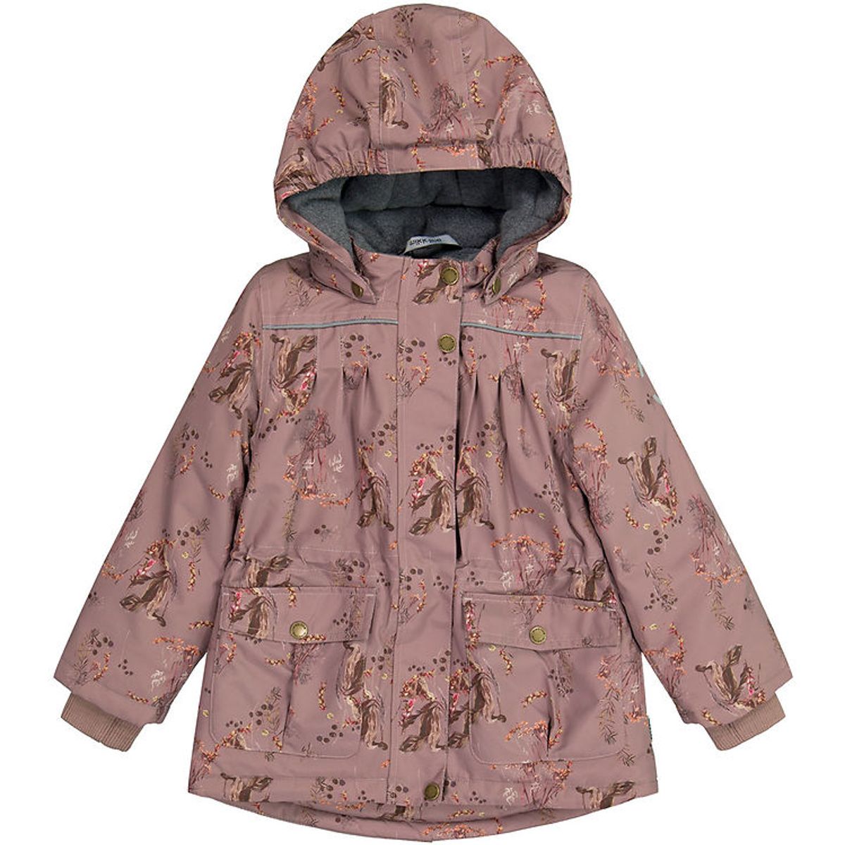 Mikk-Line Vinterjakke - Aop Floral - Twilight Mauve