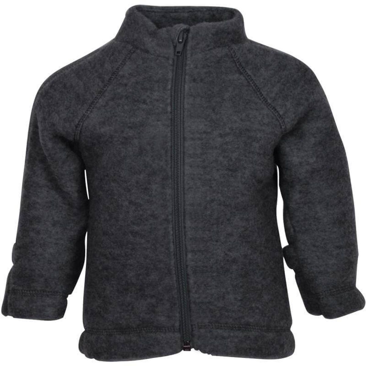 Mikk-Line - Wool Baby Jacket - Anthracite Melange - 62