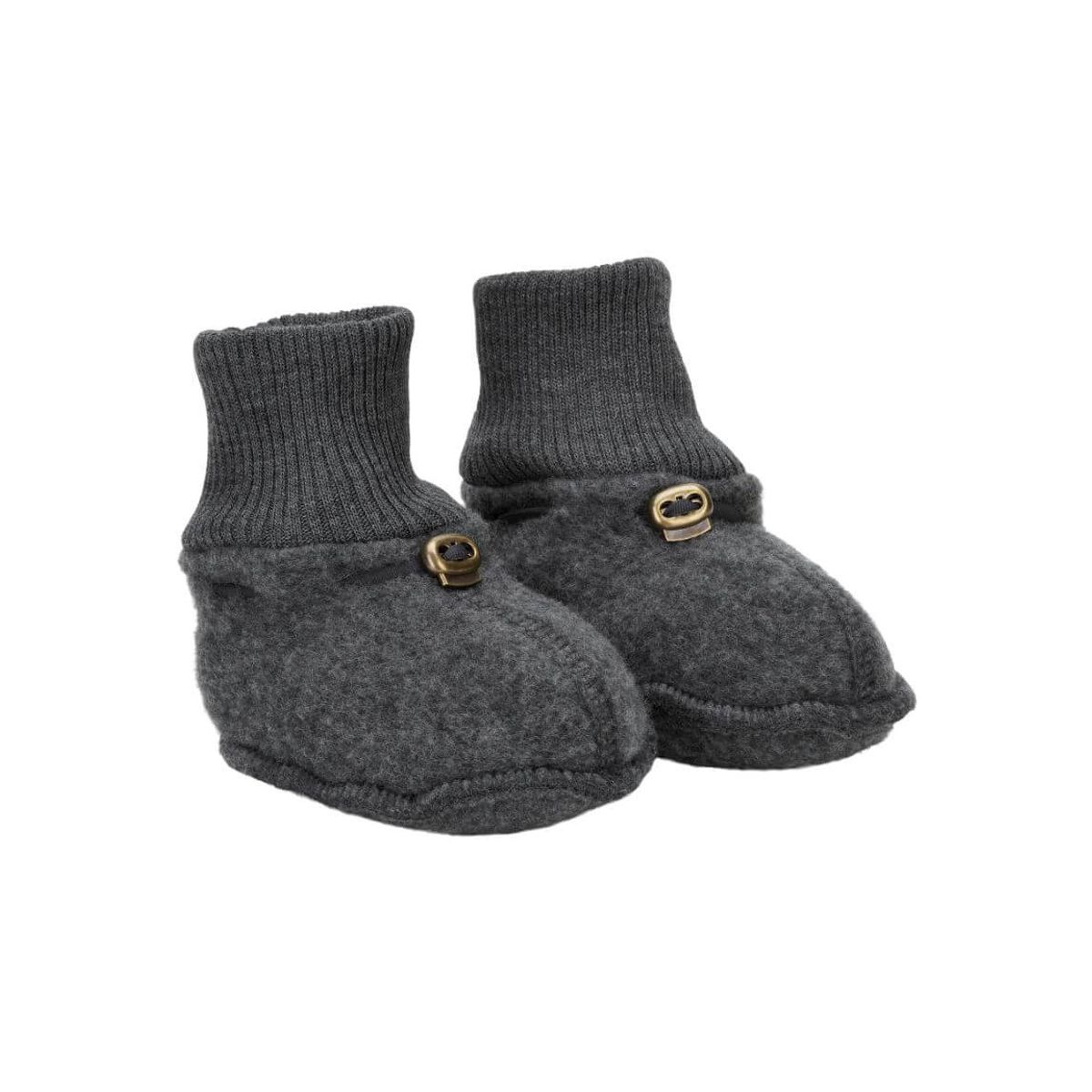 Mikk-Line - Wool Footies - Anthracite Melange - 86/92