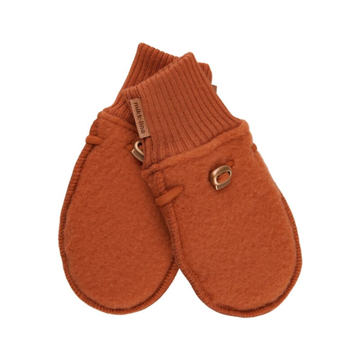 Mikk-Line - Wool Mittens - Ginger Bread - 62/68